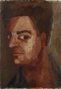 SCIPIONE Gino Bonichi,Ritratto ideale di Mazzacurati,1932,Capitolium Art Casa d'Aste 2022-12-20