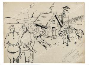 SCLIARENOFF S,Scènes de bivouac et de conflits sur le front russ,1917,Coutau-Begarie 2014-11-14