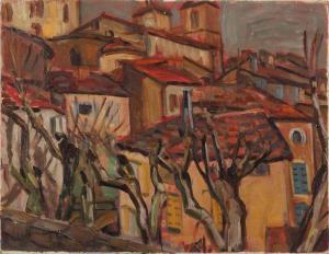SCLOWER J. Bastien 1900,Village en Provence,1967,Libert FR 2018-12-14