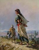 SCOGNAMIGLIO Antonio 1800-1800,Desert landscape with mother and children in the f,Bonhams 2004-05-11
