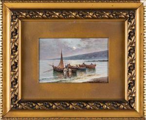 SCOPPA Raimondo 1820-1890,Barche e pescatori,Casa d'Aste Arcadia IT 2022-10-25