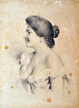SCOPPETTA Pietro 1863-1920,Profilo femminile,Vincent Casa d'Aste IT 2016-11-12