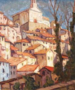 SCORTESCO Paul 1895-1976,Orășel din Provence,Artmark RO 2014-09-24