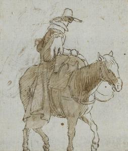 SCORZA Sinibaldo 1589-1631,A Man on a horse,Rosebery's GB 2022-07-19
