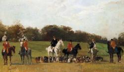 SCORZELLI Eugenio 1890-1958,Parforcejäger umgeben von ihrerMeute,Palais Dorotheum AT 2008-12-04
