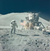 SCOTT David,James Irwin salutes the American flag, EVA 3, Apollo 15,Dreweatts GB 2015-02-26