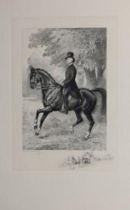 SCOTT DE PLAGNOLLES Georges Bertin, dit,Portrait d'Hector Franchomme à cheval,Rieunier 2016-11-21