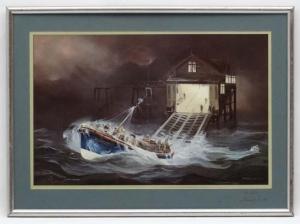 SCOTT DEREK 1928-2002,The Mumbles Lifeboat, (West Wales),Dickins GB 2017-12-08