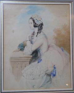SCOTT Emily 1801-1851,Portrait of Mrs G St John Mildmay,Simon Chorley Art & Antiques GB 2016-01-26