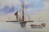 SCOTT F,Sailing barges on calm water,Crow's Auction Gallery GB 2017-08-02