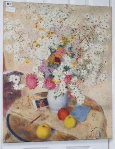 SCOTT Gordon 1914-2016,Still life of fruit and a vase of flowers,Gorringes GB 2020-02-03