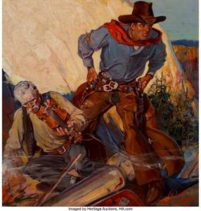 SCOTT Howard 1902-1983,King Kolt, Wild West Weekly magazine cover, Novemb,Heritage US 2021-04-29