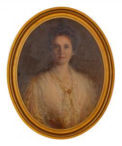 SCOTT Jeannette 1864-1937,Portrait of Mrs. Sackett M. Barclay,1897,Cottone US 2019-06-26