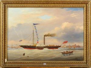 SCOTT John,Portrait d'un bateau à vapeur,1853,VanDerKindere BE 2017-04-25