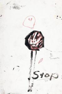 SCOTT John,Stop Sign,1991,Heffel CA 2017-03-30