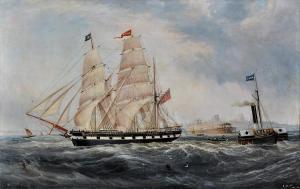 SCOTT John,The barque Emilia and the paddle tug Black Prince ,1876,Anderson & Garland GB 2016-12-06