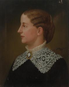 SCOTT Julian 1846-1901,Portrait of Isabella Penn Smith Fleming,1883,William Doyle US 2022-11-03