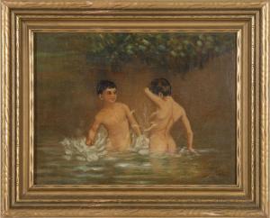 SCOTT Luelia Davey 1900-1900,Two boys at the swimming hole,Eldred's US 2009-06-25