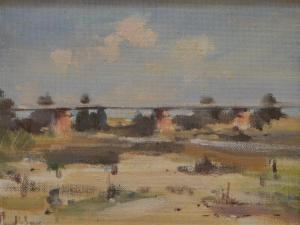 SCOTT PENDLEBURY LAURENCE 1914-1986,RAILWAY BRIDGE,Leonard Joel AU 2017-04-06