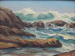 SCOTT Ralph C 1896,Waves Against The Rocks,Rachel Davis US 2015-03-21