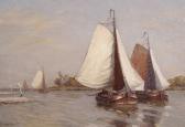 SCOTT Robert Bagge 1886-1896,barges near scheveningham,Bonhams GB 2005-10-05