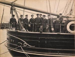 SCOTT Robert Falcon, Lt,Captain Scott and his Officers on the poop deck of,Christie's 1999-04-29