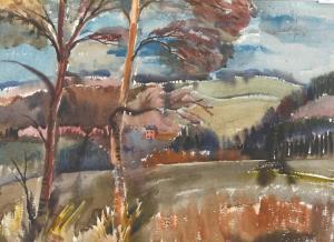 SCOTT ROBERT MCDONALD 1914-1996,A hilly landscape,Mallams GB 2013-03-08