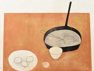 SCOTT William 1913-1989,Still Life with Frying Pan and Eggs,1973,Morgan O'Driscoll IE 2024-04-09