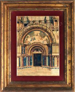 SCOTTI Lemmo Rossi 1848-1926,Entrata del Duomo di Venezia,19th century,Pirone Casa d'Aste 2019-10-15