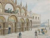 SCOTTI Lemmo Rossi 1848-1926,St. Mark's Square, Venice,Hindman US 2014-03-21