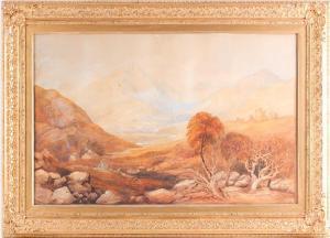 SCOTTISH SCHOOL,mountainous landscape,1858,Dawson's Auctioneers GB 2021-07-29