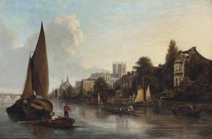SCOUGALL John 1645-1737,On the Thames at Westminster,Christie's GB 2013-06-12