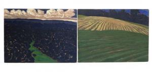 SCOVILLE Jonathan 1937-1996,first thickly forested landscape with low,Winter Associates 2014-01-13