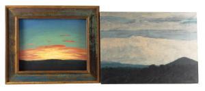SCOVILLE Jonathan 1937-1996,two low horizon landscape works,Winter Associates US 2022-01-24
