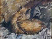 SCOWCROFT FLETCHER GEOFFREY 1923-2004,'Rags' the dog,1962,Capes Dunn GB 2012-03-13