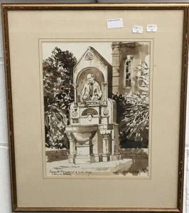 SCOWCROFT FLETCHER GEOFFREY,Rossetti Monument and Tudor House,Rowley Fine Art Auctioneers 2019-07-27