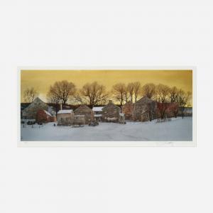 SCULTHORPE Peter 1948,Farm at Sunset,Toomey & Co. Auctioneers US 2023-11-16