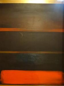 SCUOLA CONTEMPORANEA,Composition abstraite en brun et orange,Rieunier FR 2016-07-04