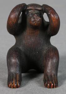 SCUOLA GIAPPONESE,a monkey with both hands on his head,Clars Auction Gallery US 2017-04-23