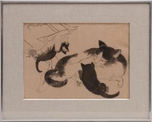 SCUOLA GIAPPONESE,CAT AND KITTENS,Stair Galleries US 2014-10-25