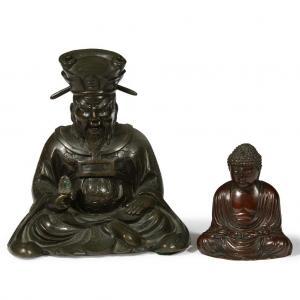 SCUOLA GIAPPONESE,figures of the Kamakura Great Buddha and Enma Diyu,Freeman US 2019-03-12