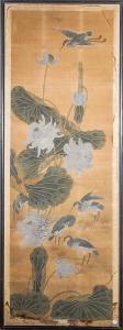 SCUOLA GIAPPONESE,Scroll with Blossoms and Lily Pads,Stair Galleries US 2015-05-15