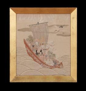 SCUOLA GIAPPONESE,Treasure ship of the gods of luck,New Orleans Auction US 2013-04-19
