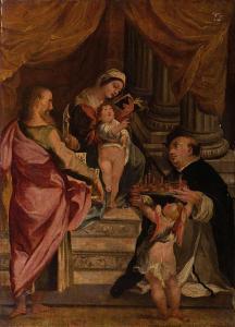SCUOLA MARCHIGIANA,Madonna con Bambino in trono, San Bartolomeo e san,Minerva Auctions IT 2015-05-19