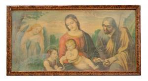 SCUOLA SICILIANA,Sacra Famiglia con San Giovanni,c.1900,Trionfante IT 2017-02-09