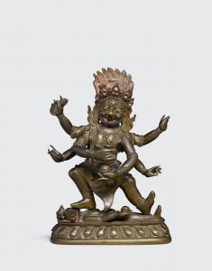 SCUOLA TIBETANA,figure of a dharmapala,Bonhams GB 2019-06-25