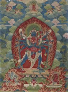 SCUOLA TIBETANA,THANGKA REPRESENTANT SAMVARA,Christie's GB 2018-12-12