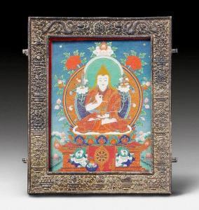 SCUOLA TIBETANA,Tsongkhapa auf einem Lotosthron,Galerie Koller CH 2015-11-17
