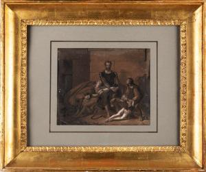 SCURI Enrico 1805-1884,Il conte Ugolino con i figli (dal dipinto di Giuse,Finarte IT 2021-03-23
