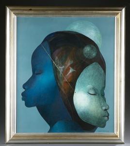 SE JOURNE Bernard 1947-1994,Portrait of 2 female heads.,1978,Quinn's US 2015-03-07